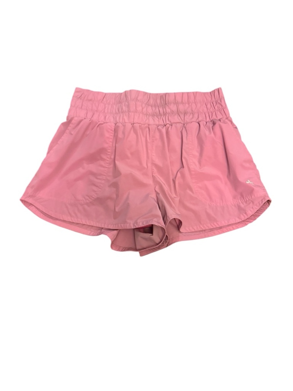 JoyLab Rose Pink Smocked-Waist Athletic Shorts